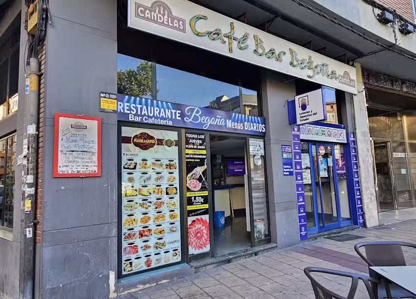 Cafeter&iacute;a restaurante Bar Bego&ntilde;a