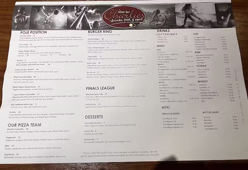 Charlie&lsquo;s Bar