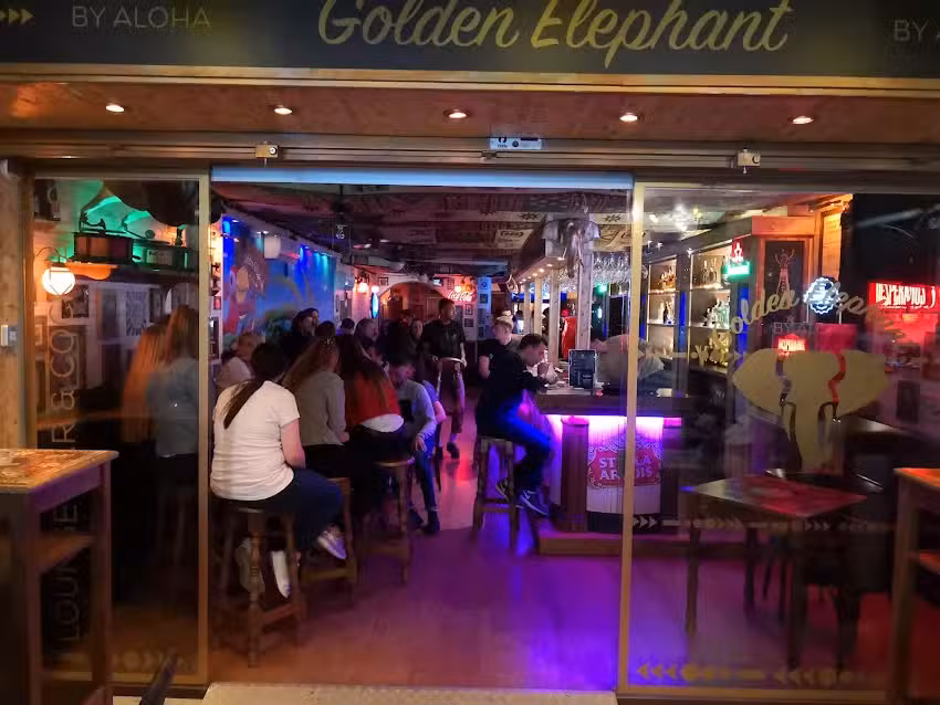 Golden elephant by Aloha