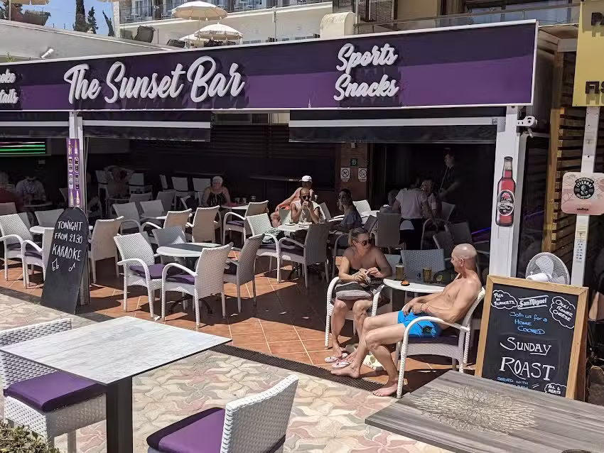 The sunset bar